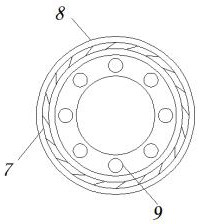 Auxiliary device for sampling floating bacteria in pipeline gas