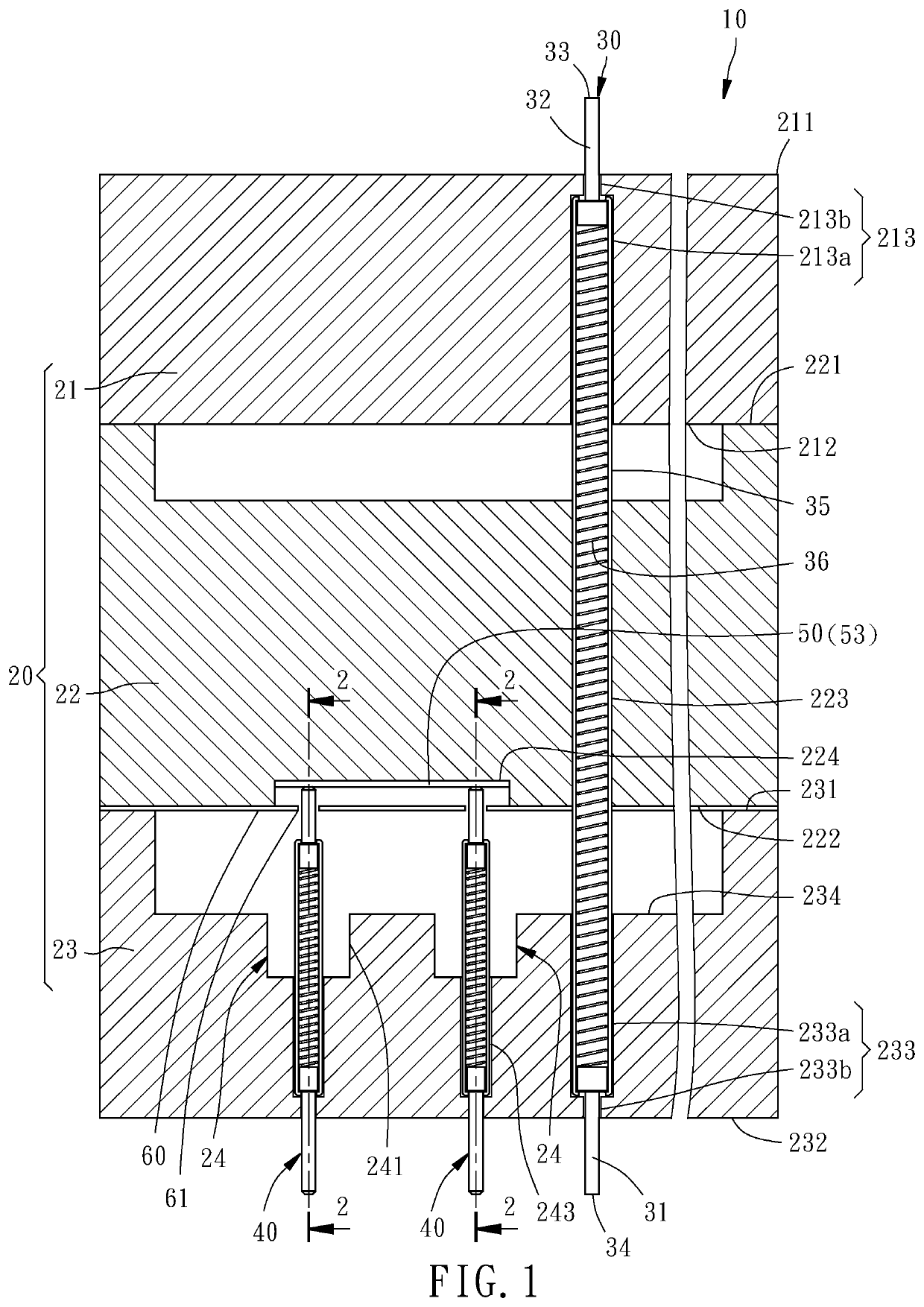 Probe head for high frequency signal test and medium or low frequency signal test at the same time