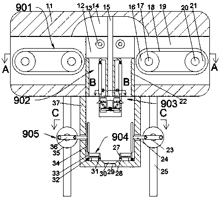 Composite device of PUR fire prevention plate and aluminum plate