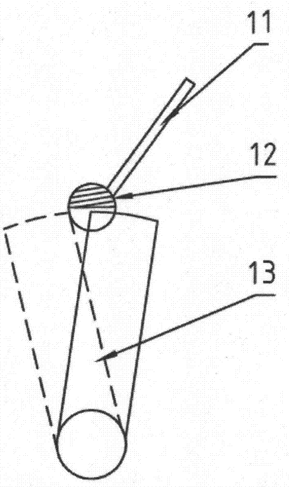 Breaking operating device for circuit breaker