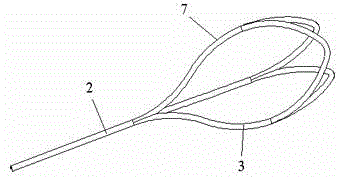 Internal extracting device for calculus cavities of urinary systems