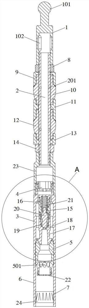 Constant-pressure and constant-quantity type swab and constant-pressure and constant-quantity swabbing method