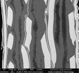 A preparation method of a network structure toughened biomimetic composite material structure