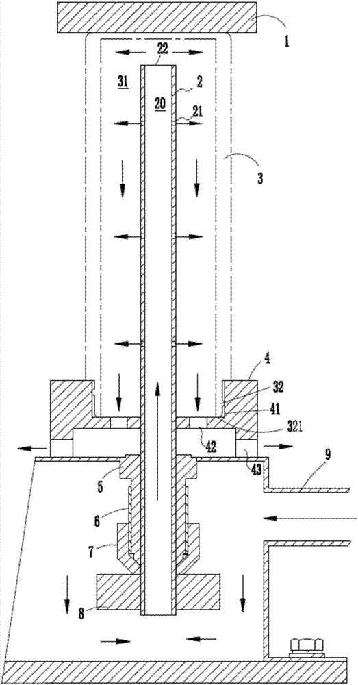 Inverted electrolytic polishing device and electrolytic polishing equipment thereof