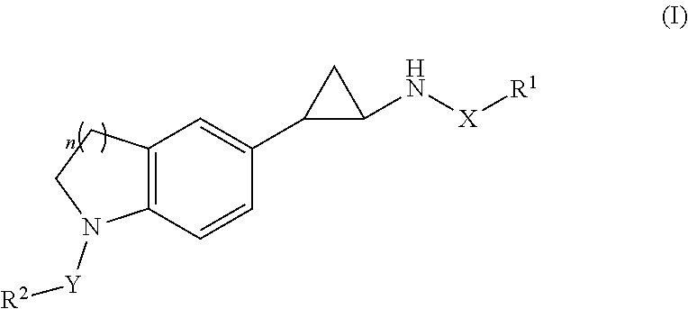 Trans-indoline cyclopropylamine chemical compound, and method for preparation, pharmaceutical composition, and use thereof