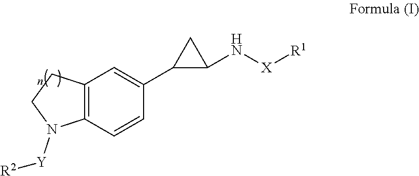 Trans-indoline cyclopropylamine chemical compound, and method for preparation, pharmaceutical composition, and use thereof