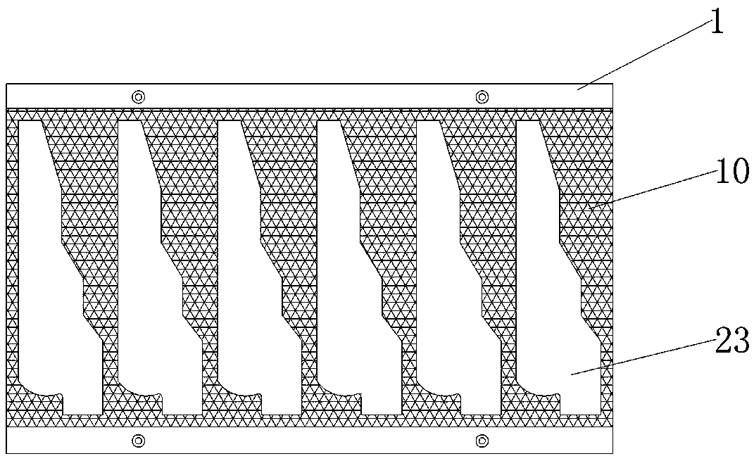 Ceramic part layout structure and common-edge machining method