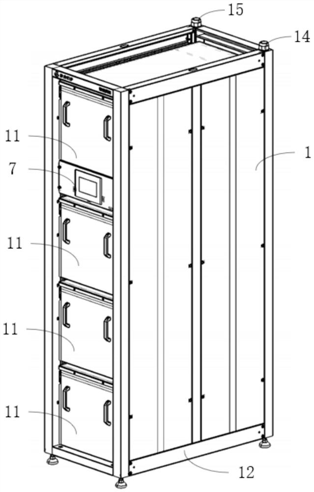 Digital server heat energy efficient recovery system and control method thereof