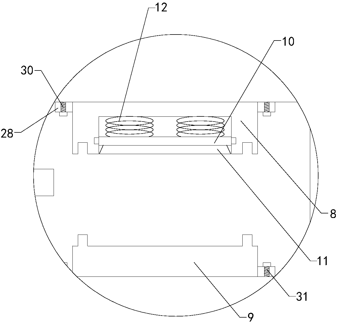 Positioning device for mobile phone touch screen and face shell