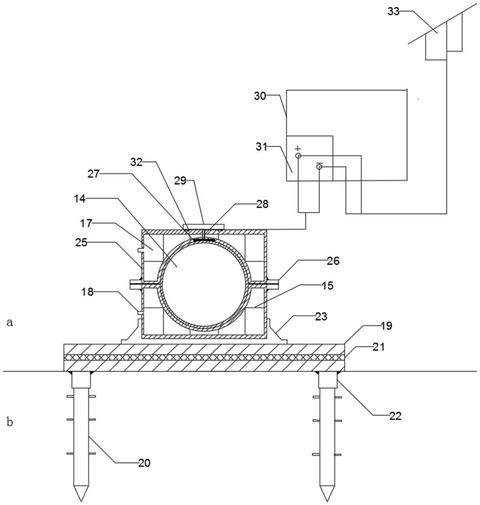 Pipeline fixed installation system based on energy recovery