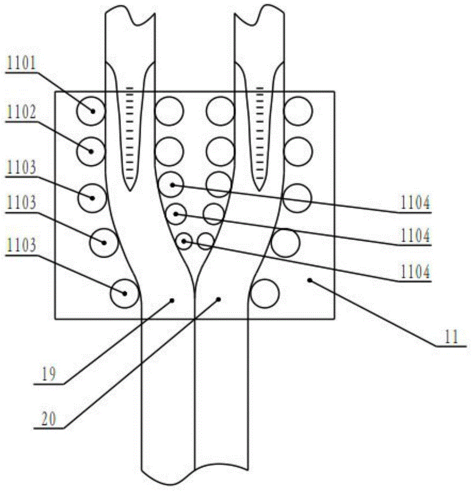 Continuous casting and rolling device and process for composite plate