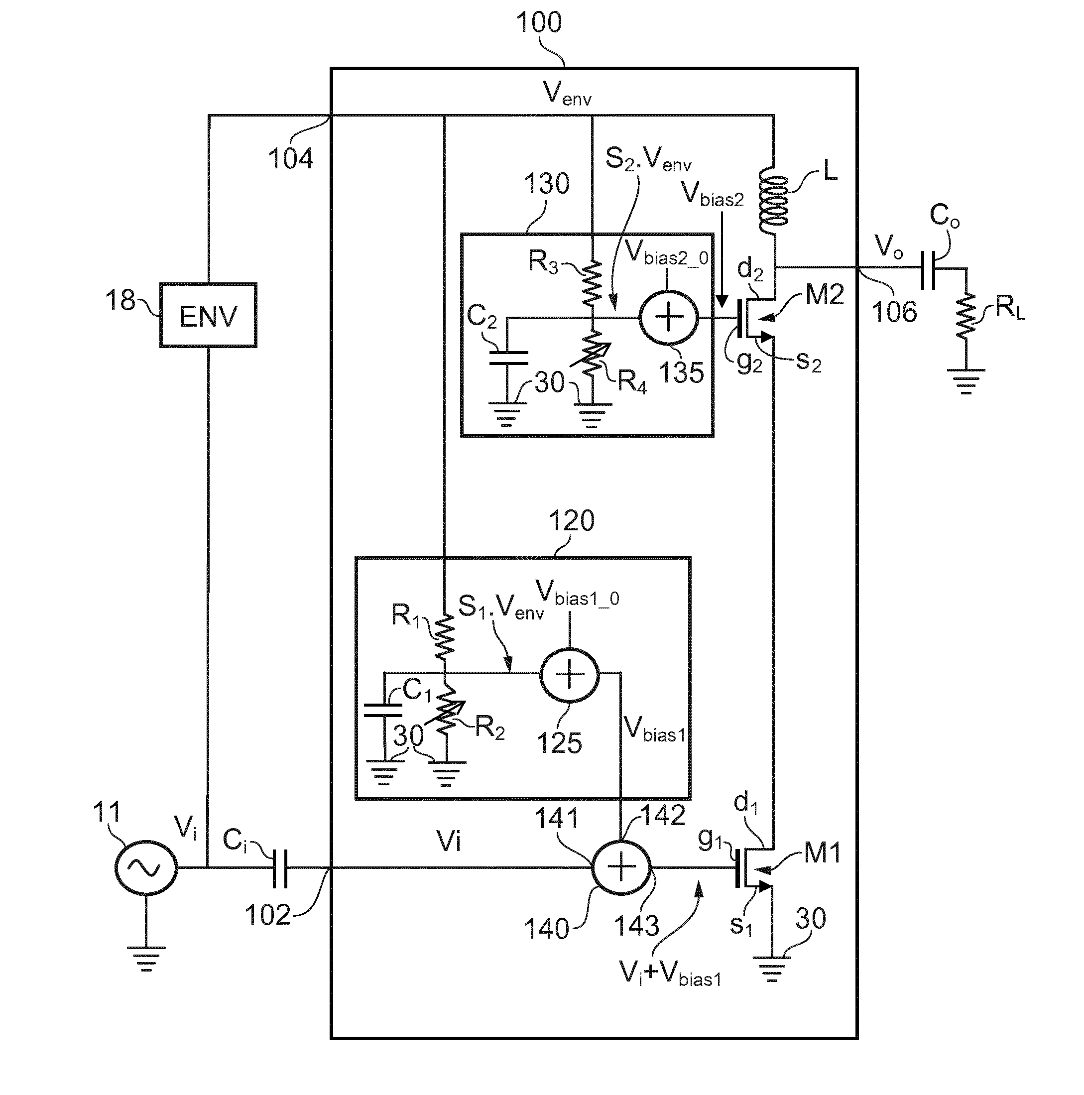 Amplifier Topology for Envelope Tracking