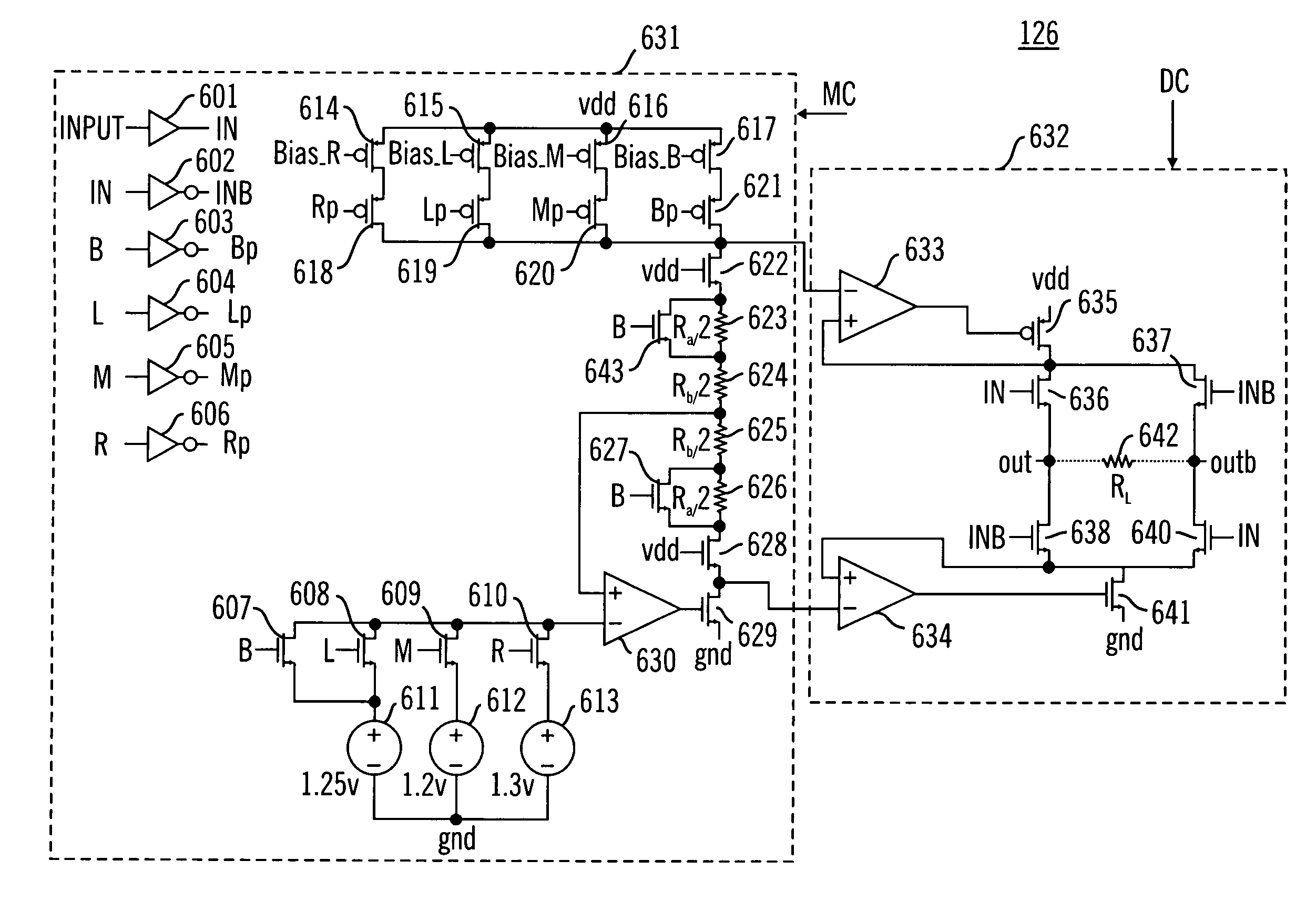 Versatile RSDS-LVDS-miniLVDS-BLVDS differential signal interface circuit