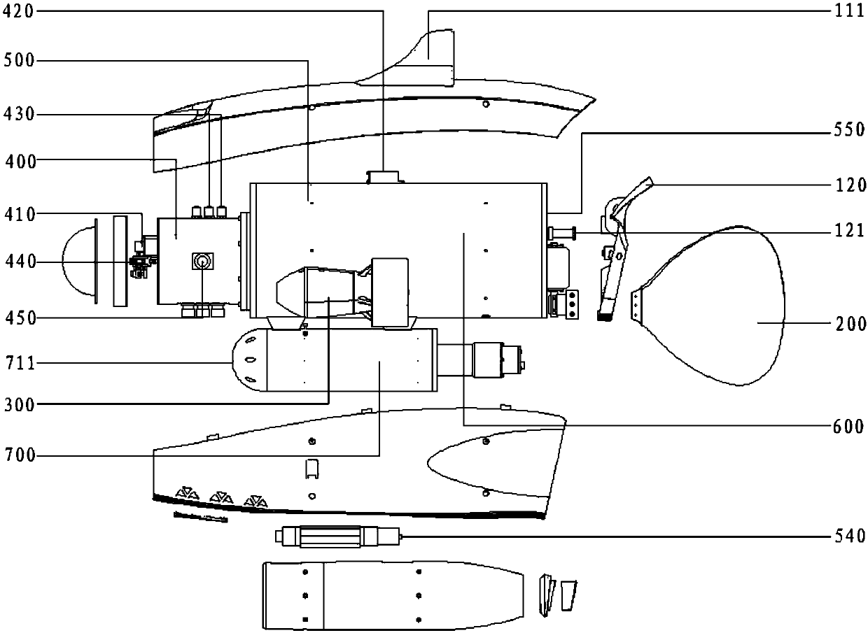 Underwater hybrid-power robot platform