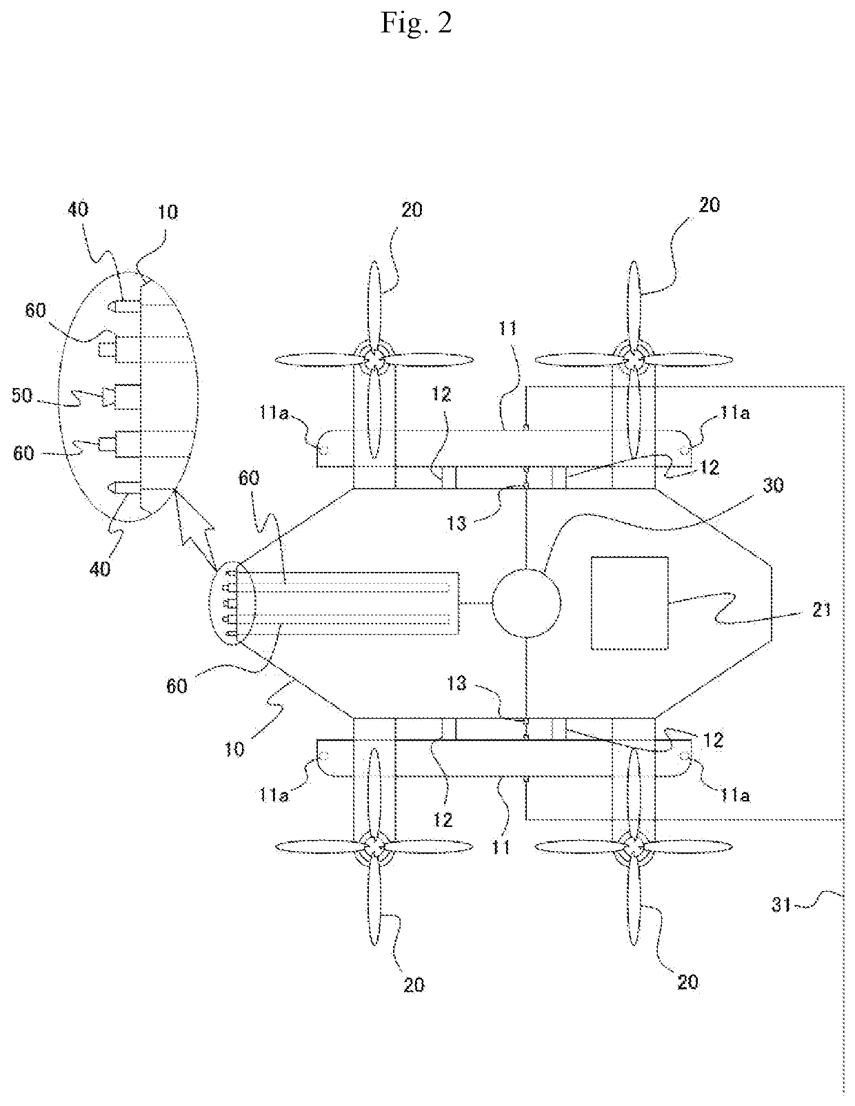 Fire suppression drone for skyscrapers