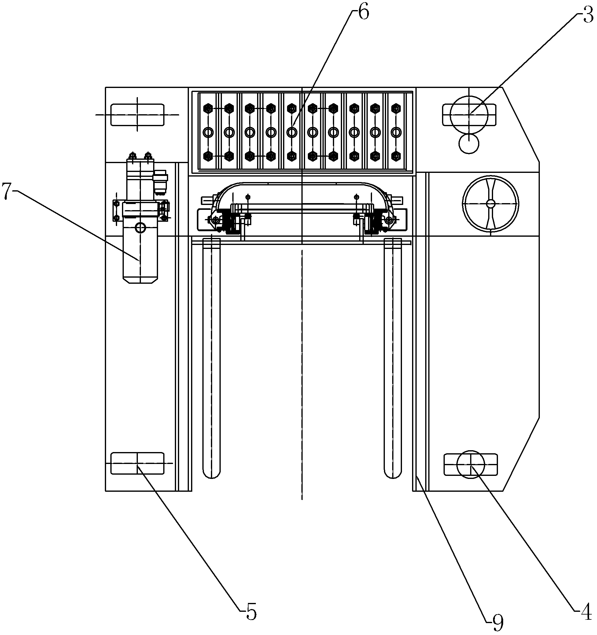 Track-free intelligent moving device of goods shelf warehouse