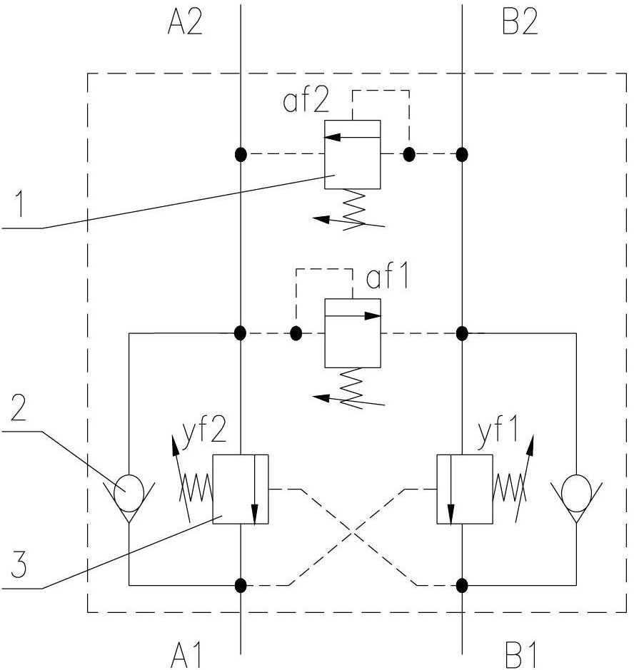 Hydraulic control type test method for hydraulic balance valve