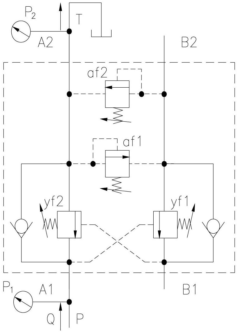 Hydraulic control type test method for hydraulic balance valve