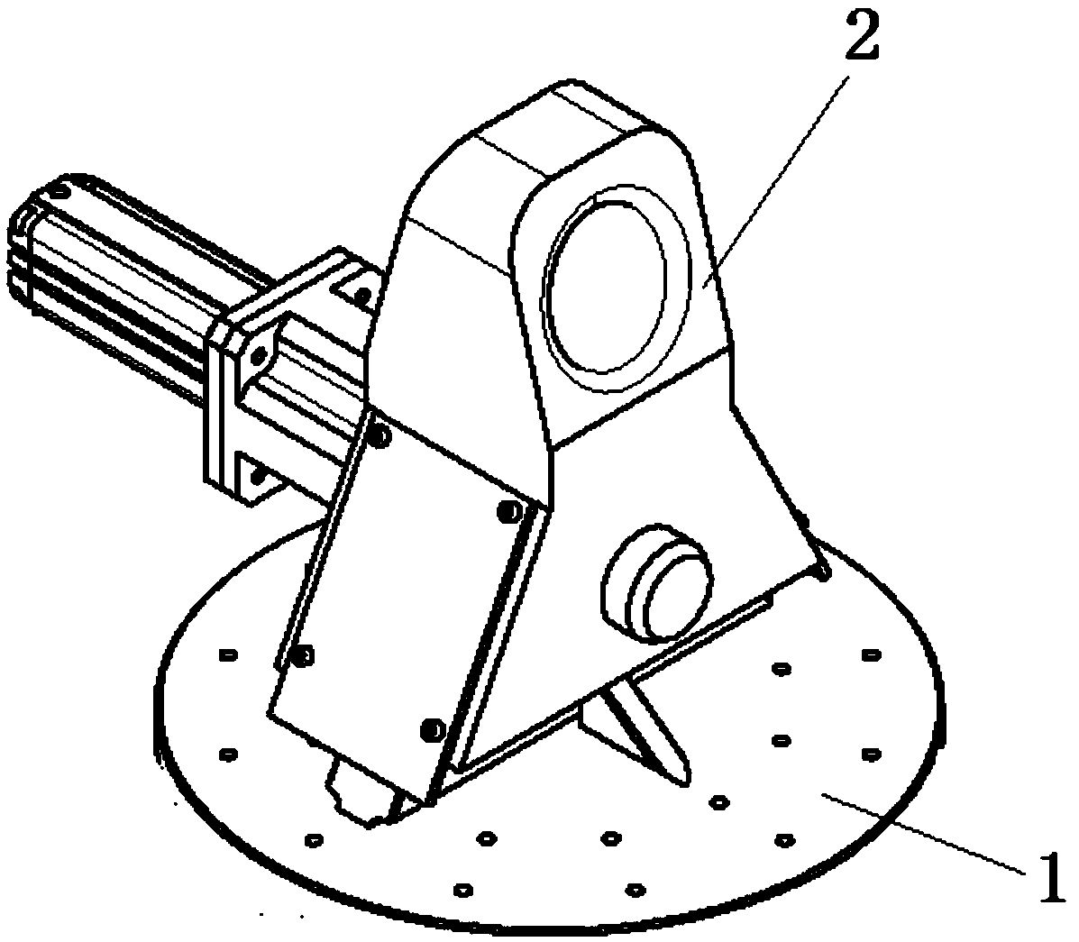 Hoisting mechanism of nuclear reactor pressure vessel inspection mechanism and implementation method