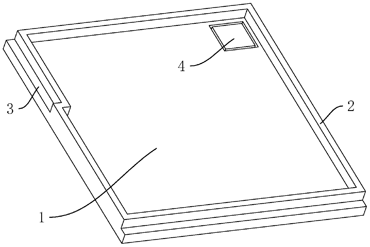 Bathroom shower room chassis and construction method thereof