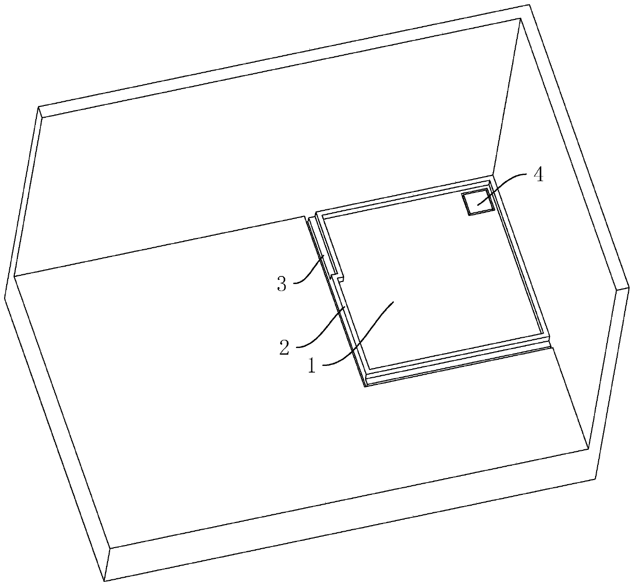 Bathroom shower room chassis and construction method thereof