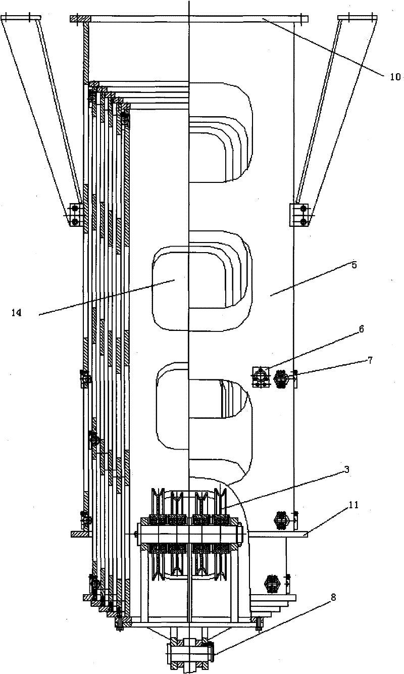 Bridge crane telescopic sleeve type rigid positioning device