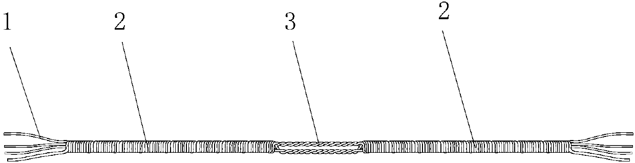 Fixing and binding band for femoral lesser trochanter bone fracture reduction