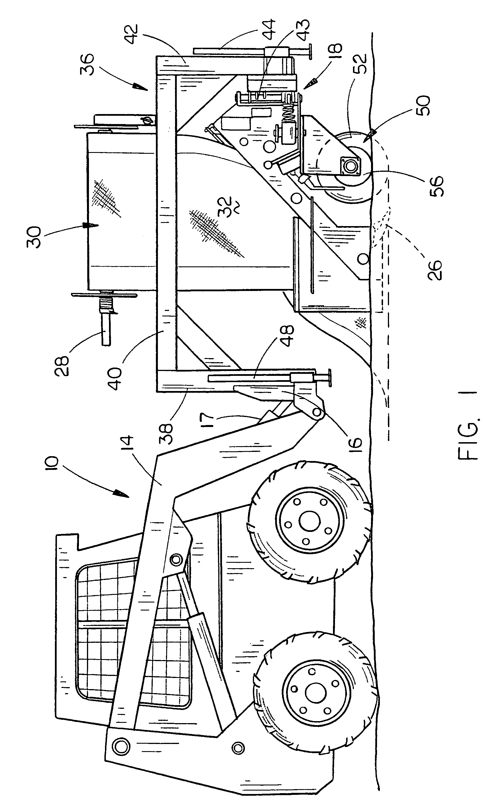 Slit fence installing machine