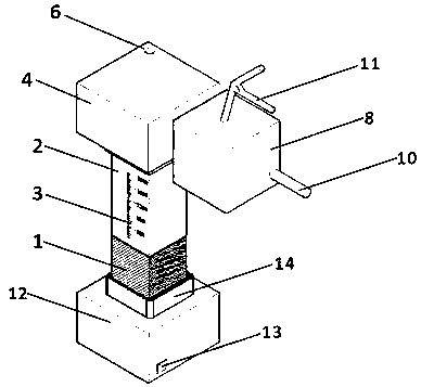 Permeable concrete blockage and repairing mechanism simulating device and method