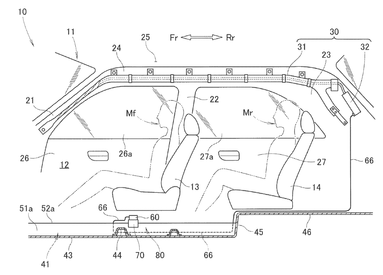 Vehicle side impact sensing assembly