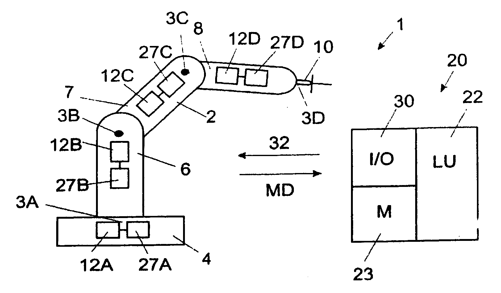 Method and a control system for monitoring the condition of an industrial robot