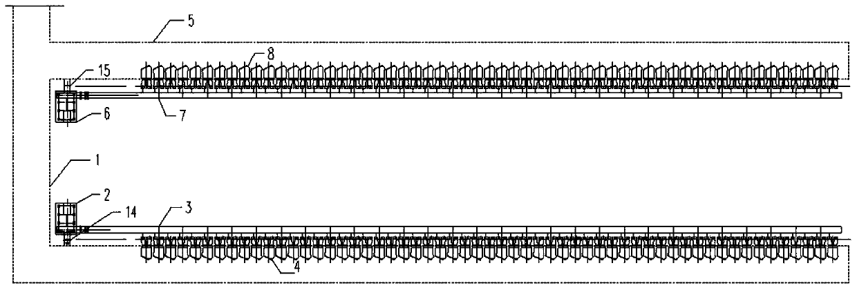 Flue gas redistribution system and flue gas redistribution method of coke oven