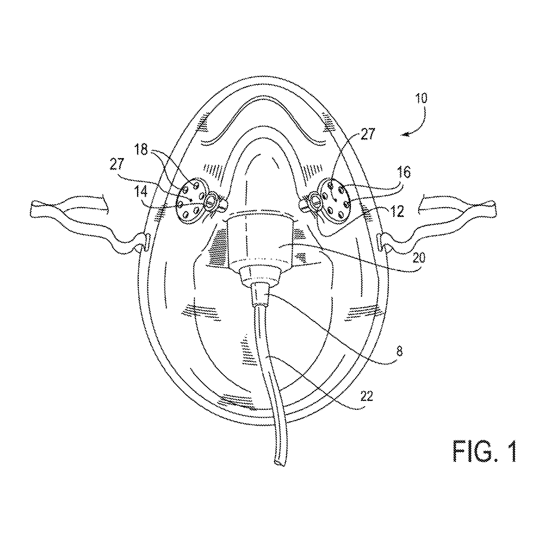 Oxygen facemask with capnography monitoring ports