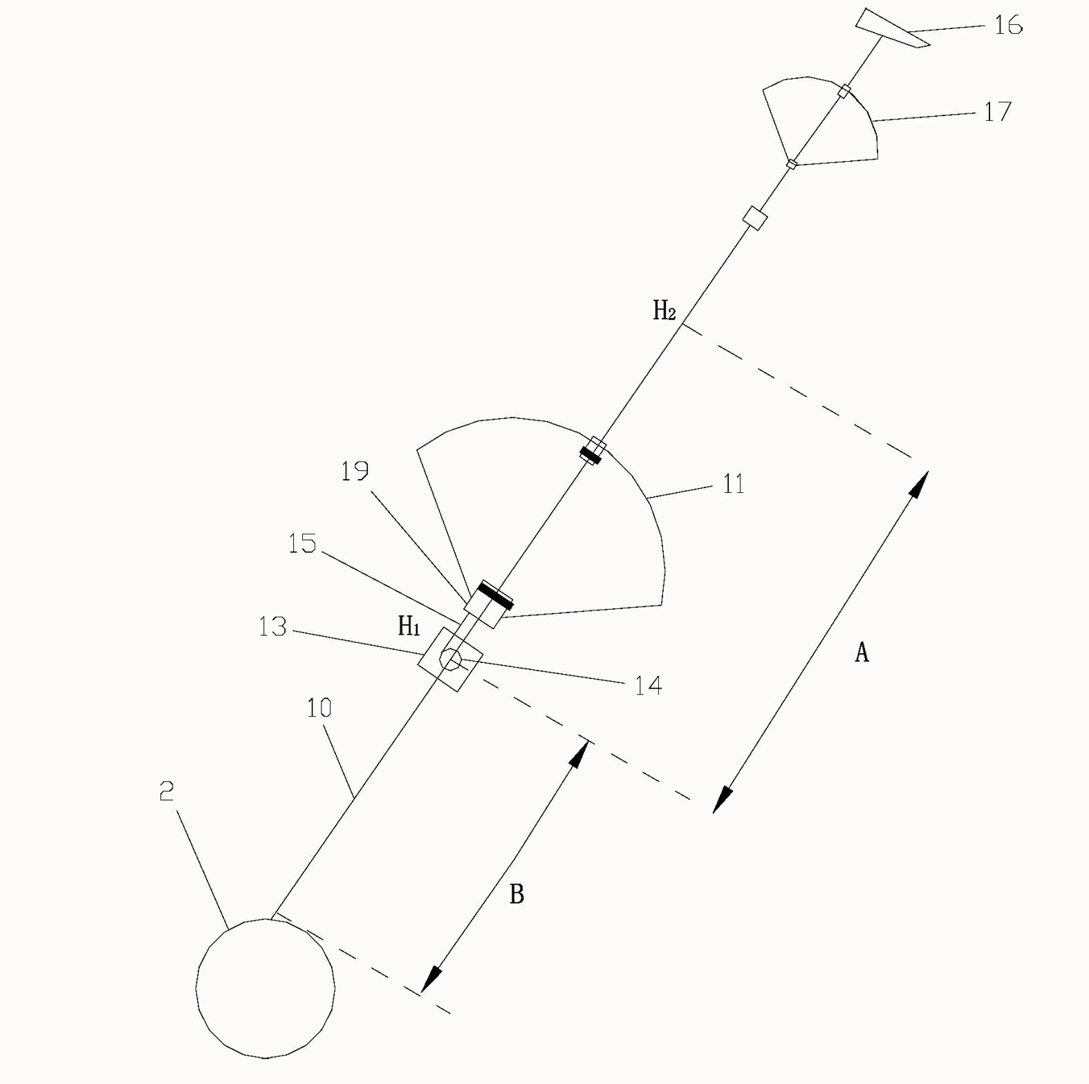 Umbrella type wind power device and wind power system