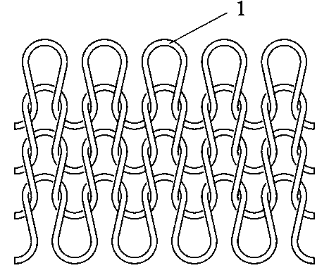 Air layer knitted fabric plaiting double-layer knitting method and plaited fabric structure thereof