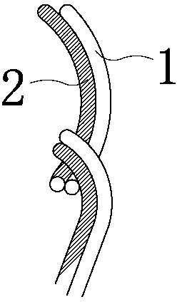 Air layer knitted fabric plaiting double-layer knitting method and plaited fabric structure thereof