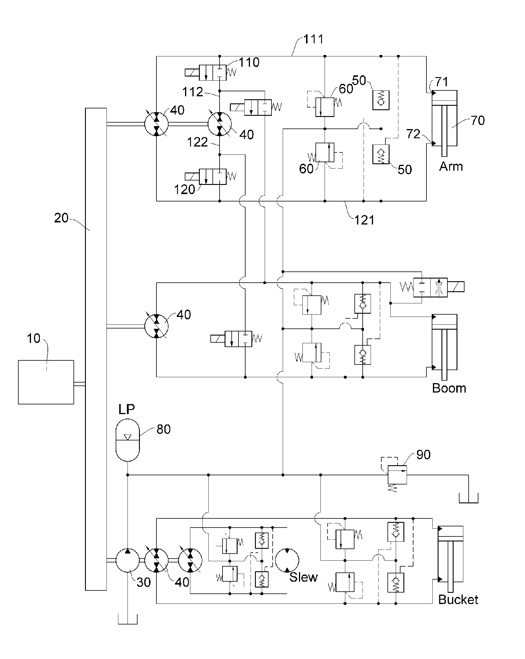 Hydraulic system for construction equipment