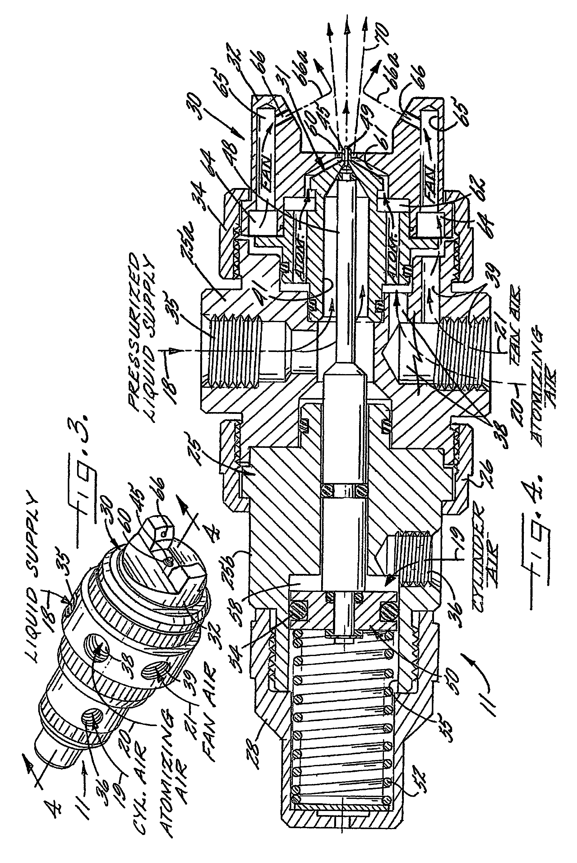 Spraying system for progressive spraying of non-rectangular objects