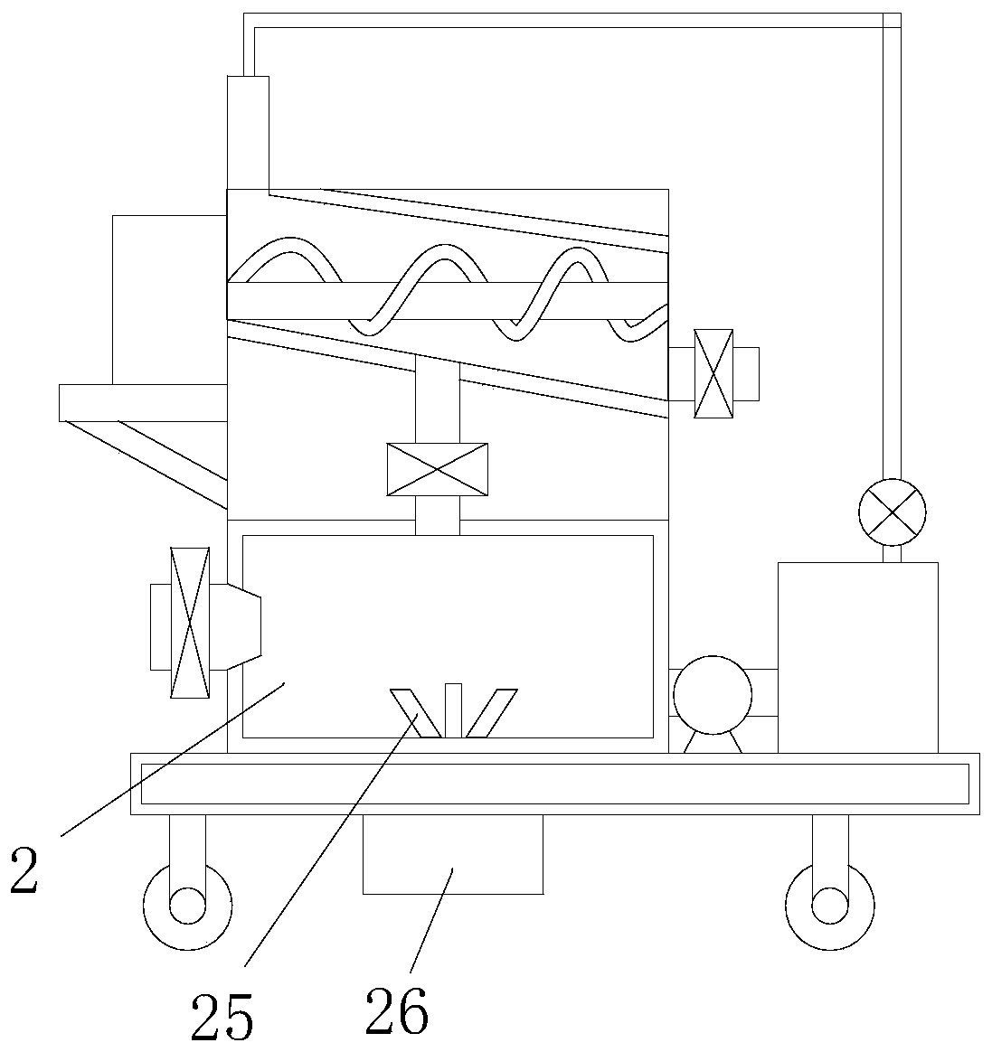 Device and method for recycling rectification tail gas through evaporator condensation method