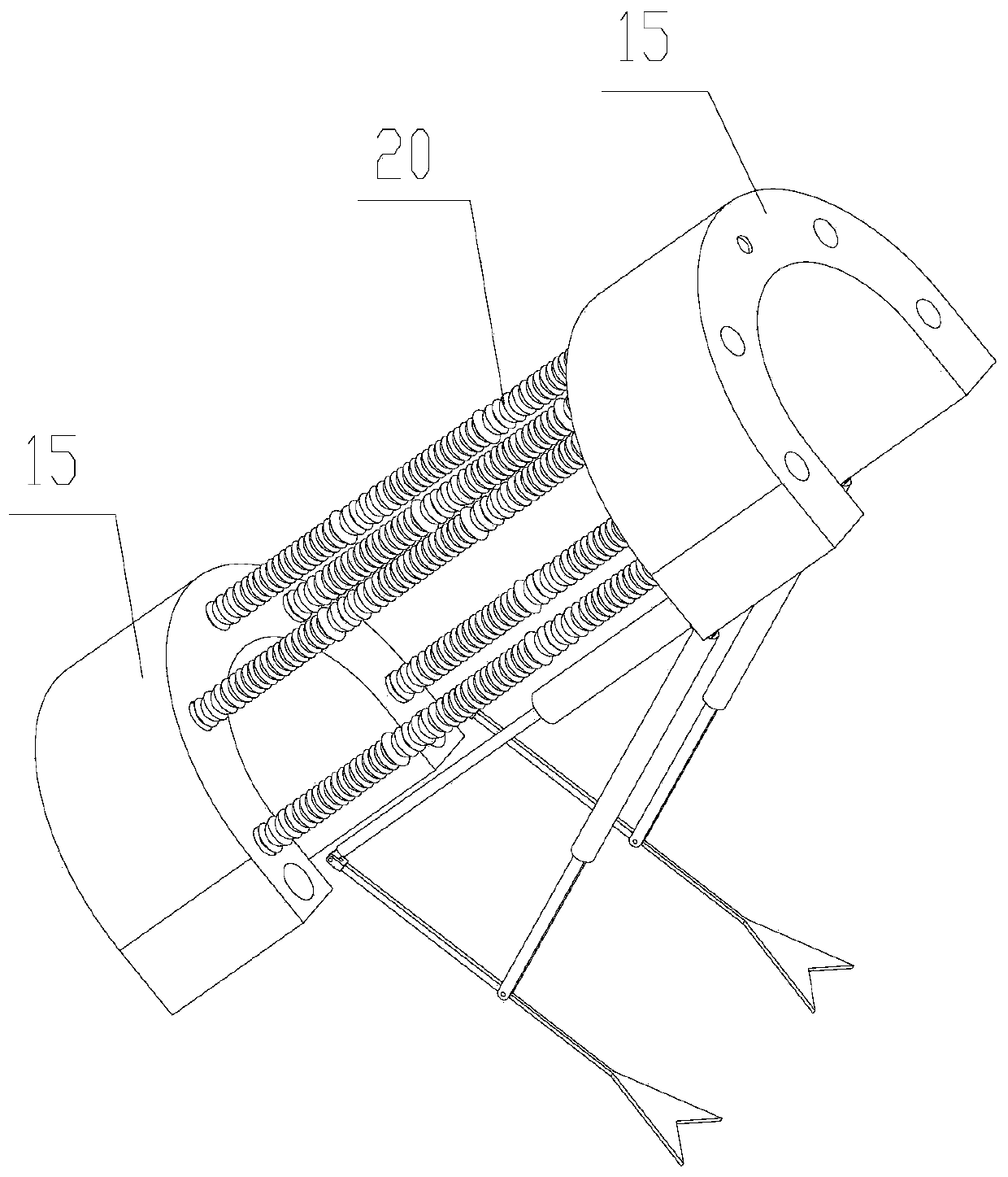 Bionic mantis shrimp movement device