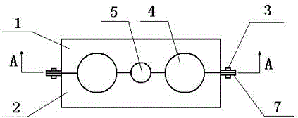 Downward-pouring combined double-mold assembly for vacuum induction furnace