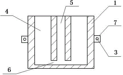 Downward-pouring combined double-mold assembly for vacuum induction furnace