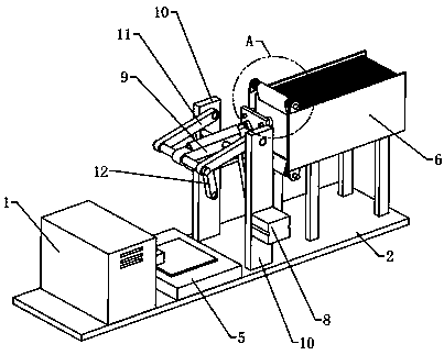 Hollow glass automatic glue mechanism