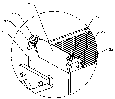 Hollow glass automatic glue mechanism