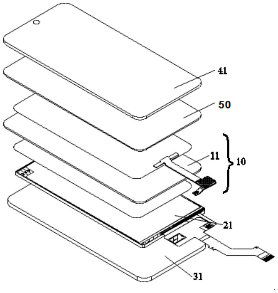 Screen sounding structure, front cover plate, rear cover plate and electronic equipment