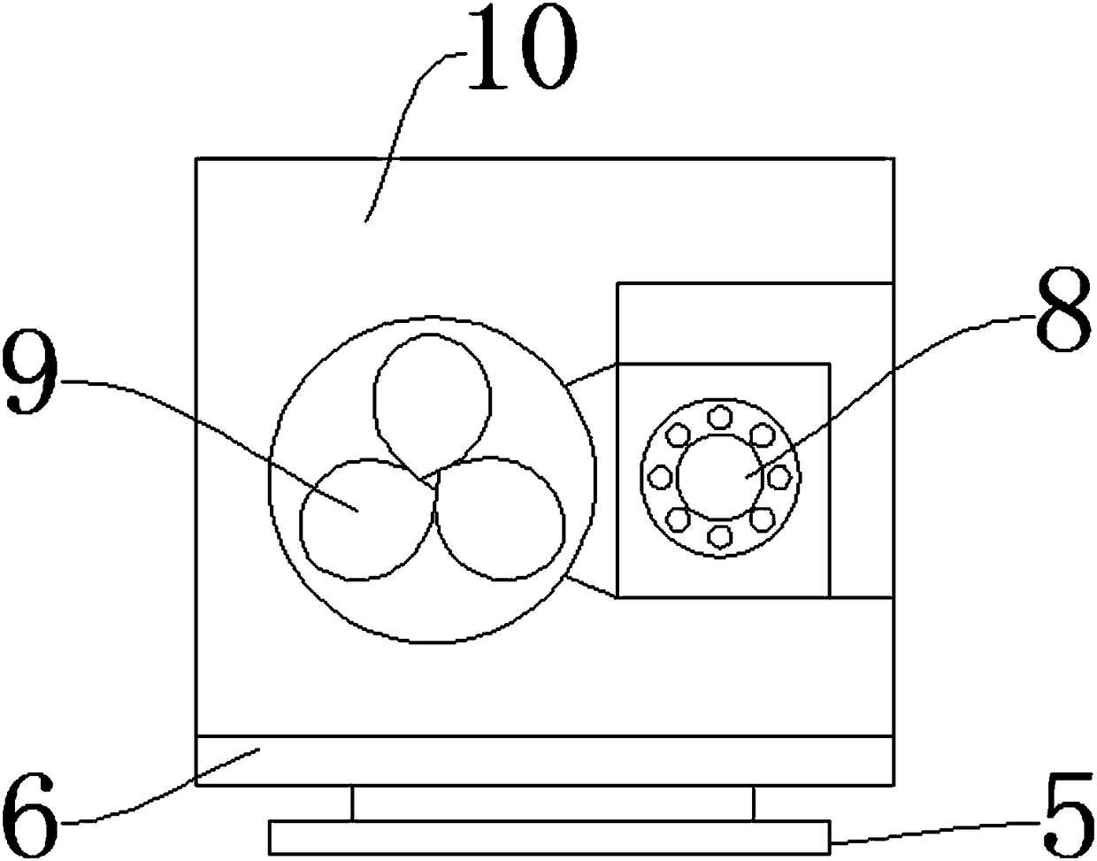 Vapor chamber cooling device with heat conduction pipe