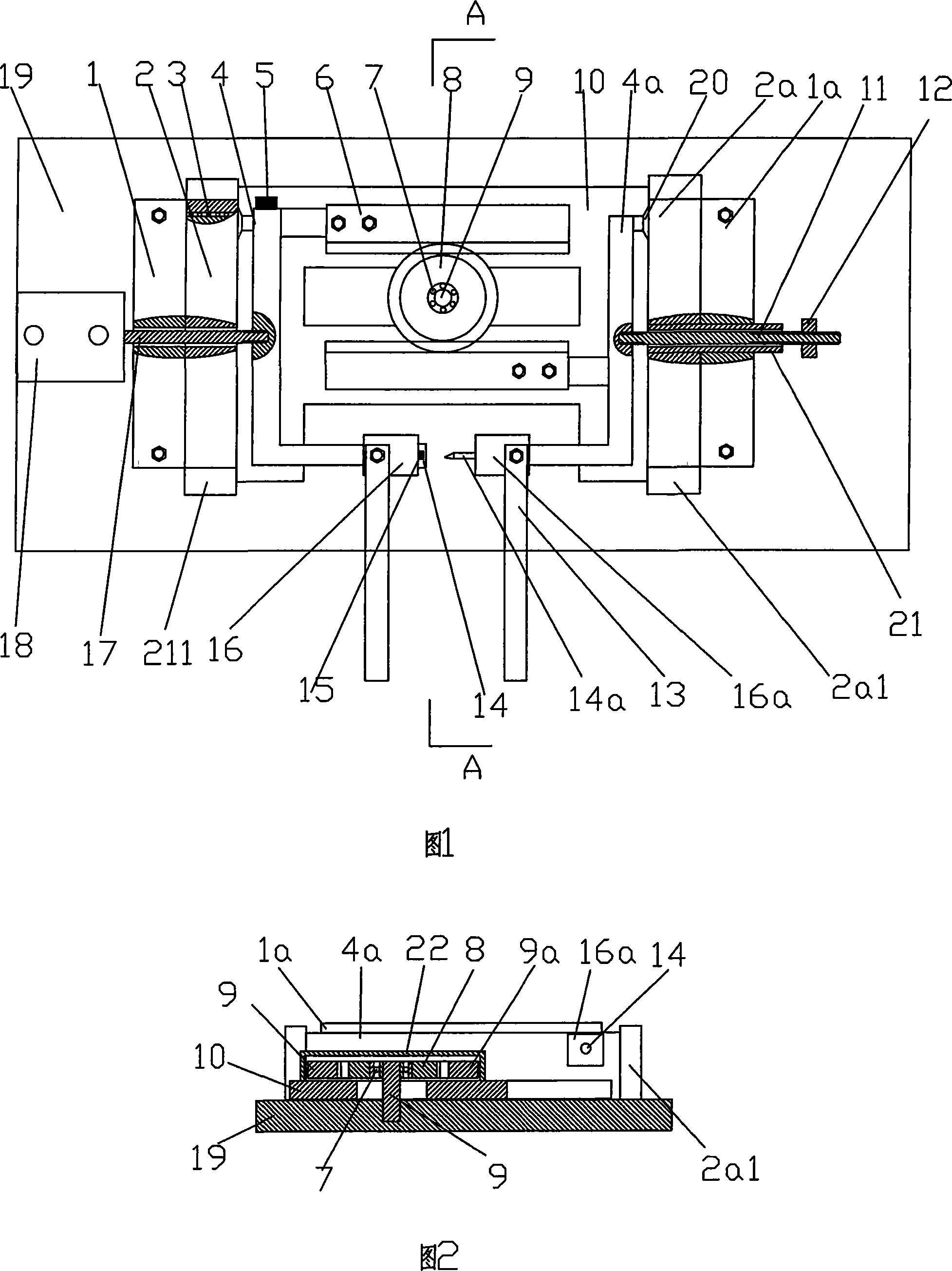 Single cylinder dual-action type spot welding machine welding head