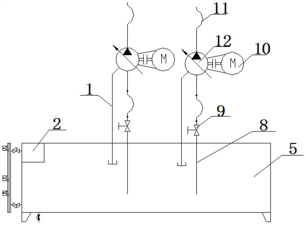 Filtering device for leaked and returned oil of hydraulic pump in steelmaking hydraulic system