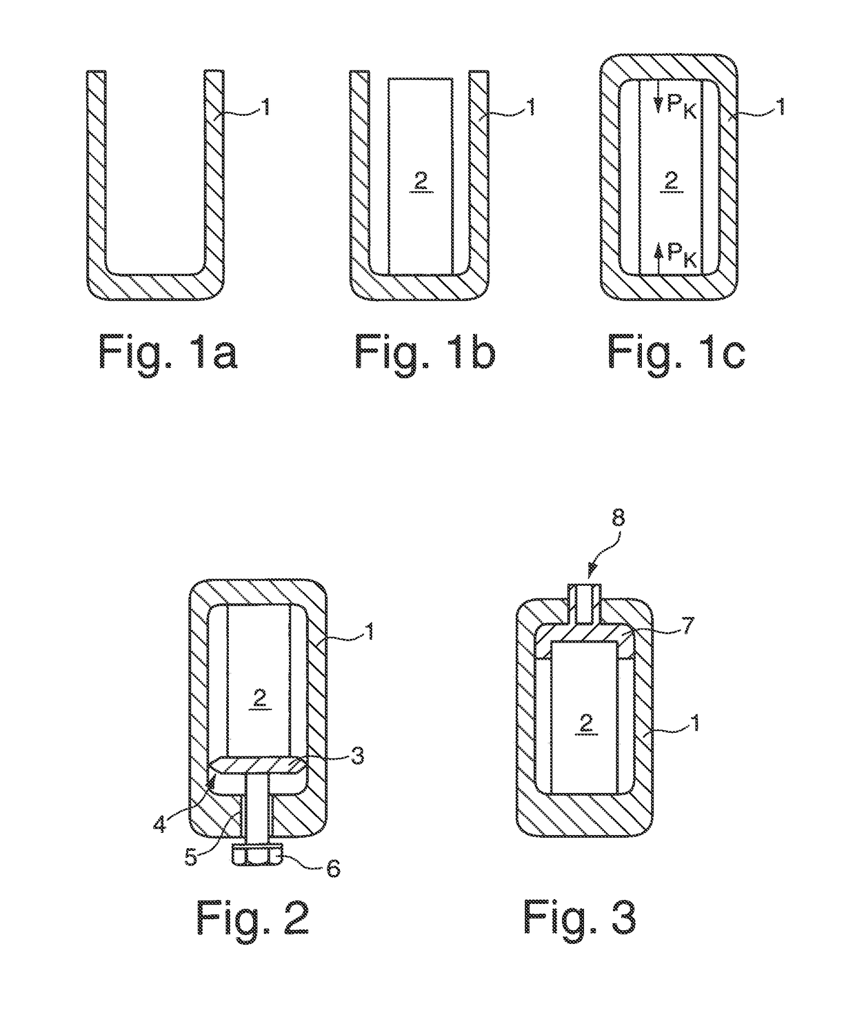 Method for producing a housing enclosing at least one component under pre-tension