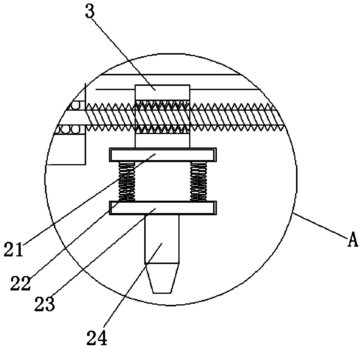 Uniform paint spraying device for spraying paint to lifting hook